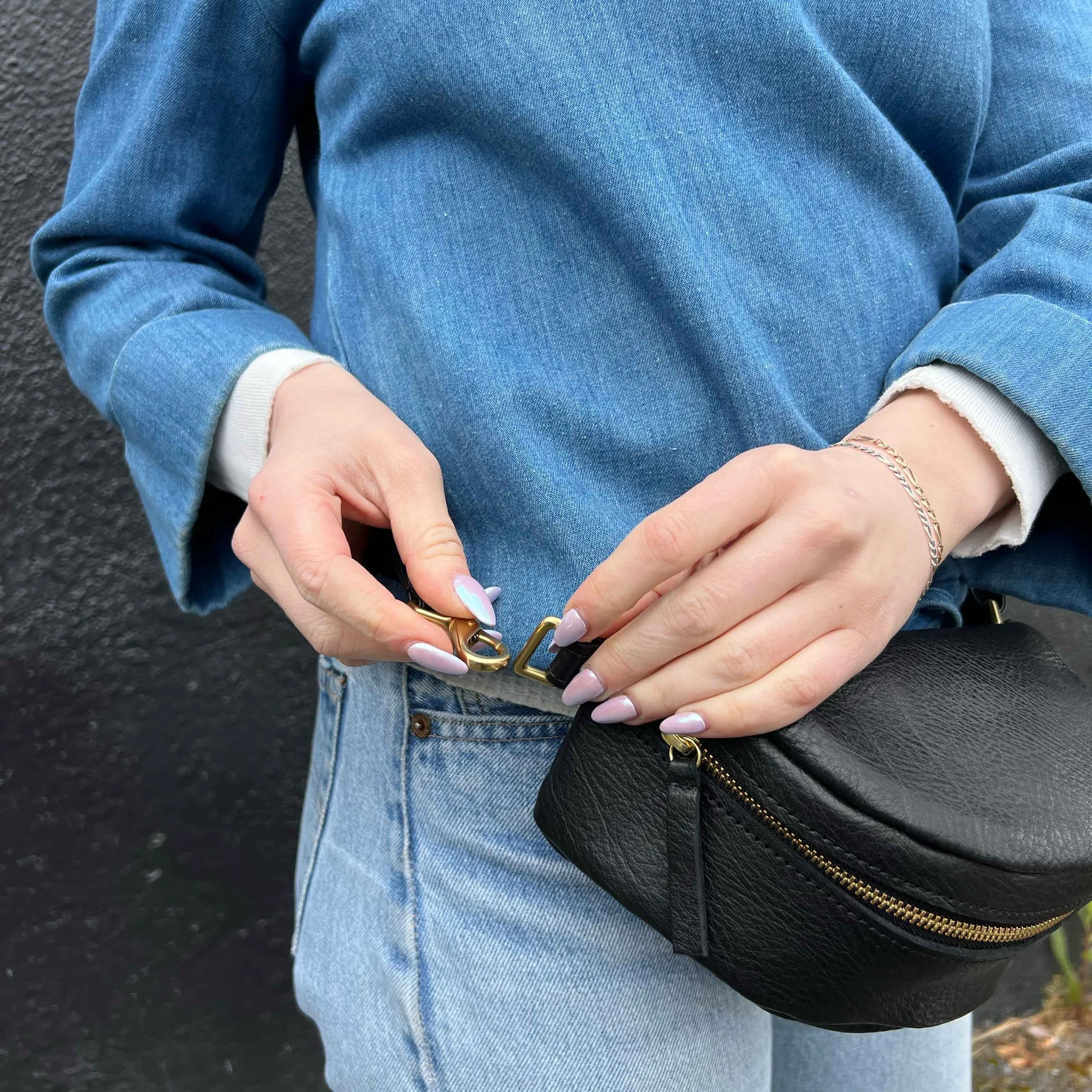 PRIMECUT: CHARTREUSE LEATHER BUM BAG